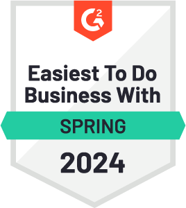 G2 easiest business spring 2024 badge