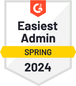 G2 easiest admin spring 2024 badge