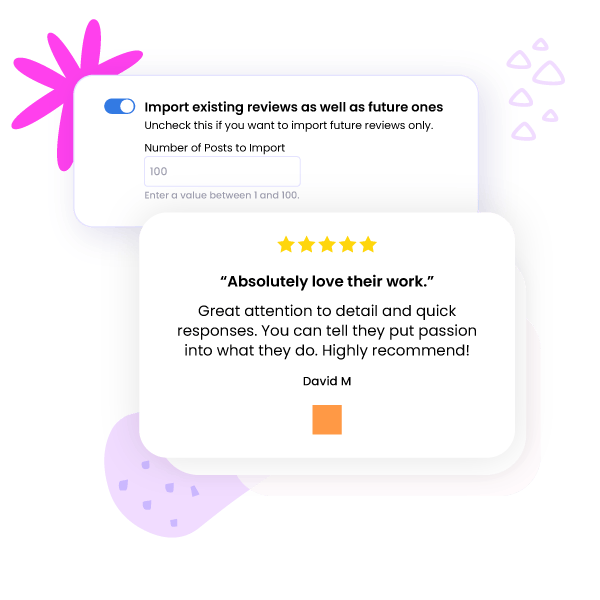 Share Both New and Past Reviews Automatically