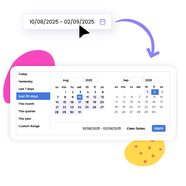 Custom Date Range Filtering