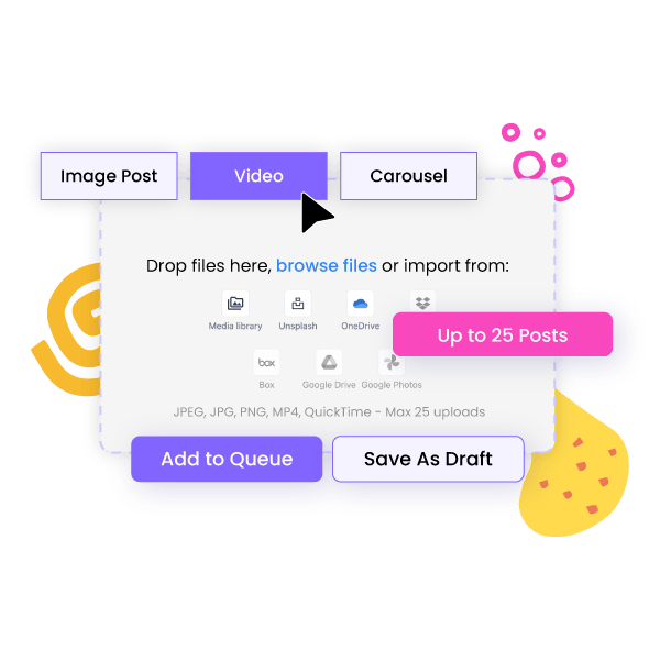Drag & Drop Bulk LinkedIn Scheduling