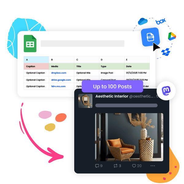 Unified Bulk Scheduling for All Mastodon Post Formats