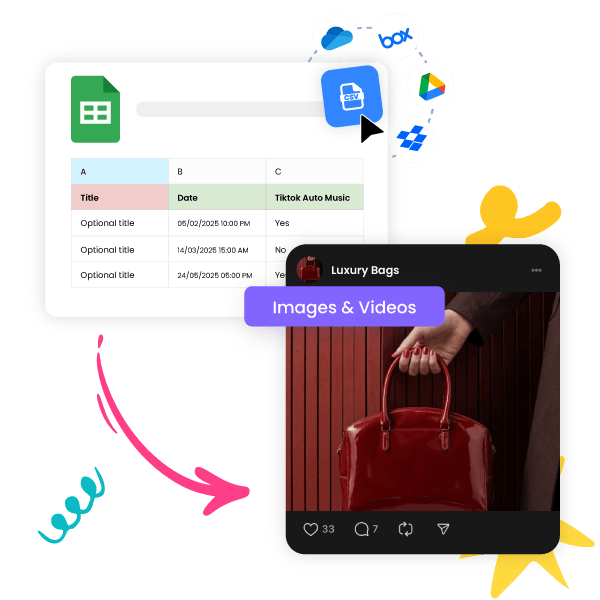 Bulk Schedule Threads Images and Videos