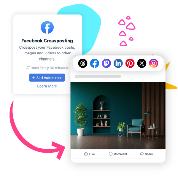 Crosspost Facebook Content to Other Platforms