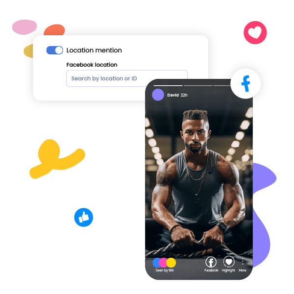 Facebook Story and Location Support