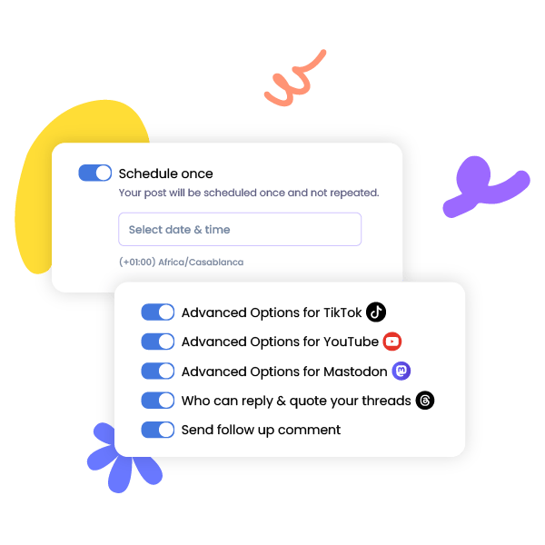 Advanced Scheduling Options