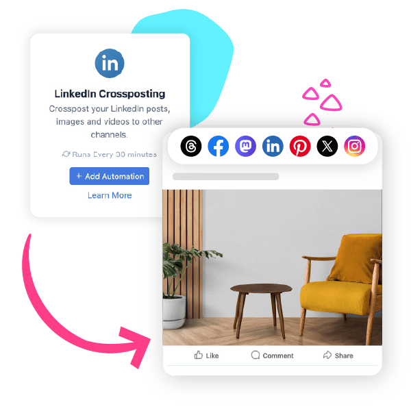 Crosspost LinkedIn Content to Other Platforms